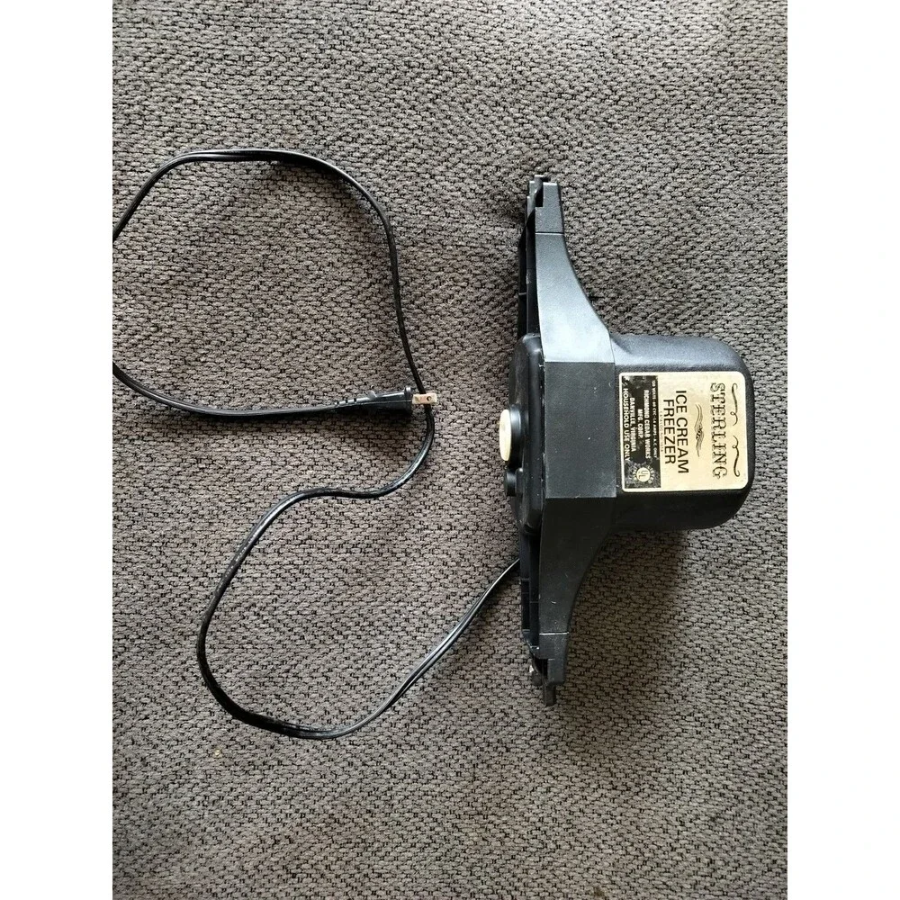 Vintage Sterling Ice Cream Freezer Maker Drive Motor 165A Replacement Working
